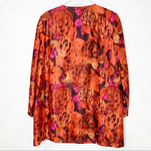 J. Crew Elletra Silk Wool Blend Ikat Jacket Blazer - Picture 5 of 7